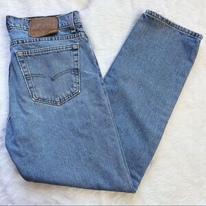 Vintage 90s Levis 505 Regular Fit Straight Leg USA Made Distressed Faded 36X30